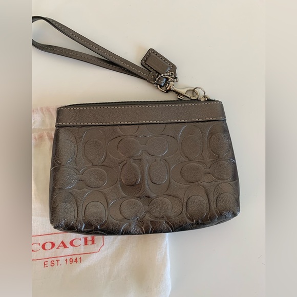 Embossed Coach Wristlet - Picture 3 of 5